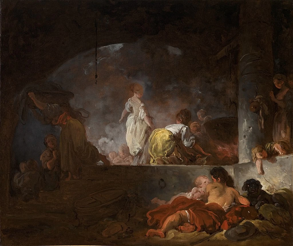  159-Jean-Honoré Fragonard-Le lavandaie - Saint Louis Art Museum 